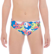 ONLY SIZE 26 - BOYS' CAMO KUN BRIEF - ROYAL - OntarioSwimHub